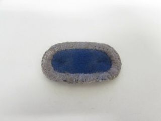 Wwii Us Army Paratrooper Jump Wing Oval Patch Blue On Grey.