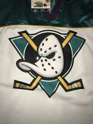 Anaheim Mighty Ducks Vintage Proline NHL Hockey Jersey Tags Large Authnetic 3