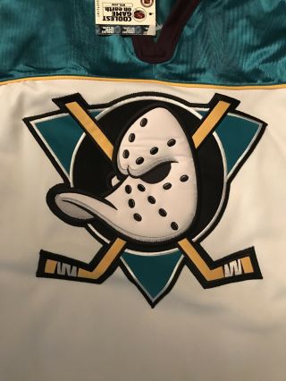 Anaheim Mighty Ducks Vintage Proline NHL Hockey Jersey Tags Large Authnetic 4