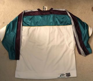 Anaheim Mighty Ducks Vintage Proline NHL Hockey Jersey Tags Large Authnetic 8