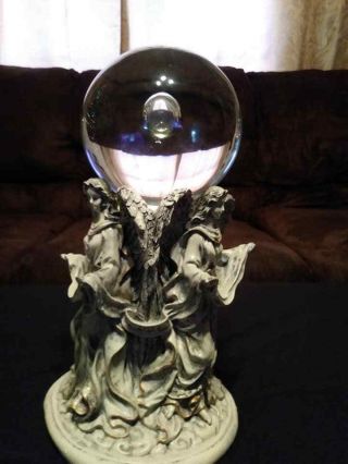 Rare Haunted Large Crystal Ball & Stand - Perfect For Scrying & Fortune Telling