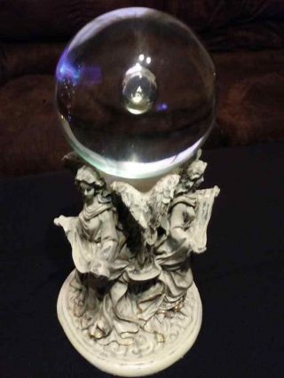 RARE Haunted Large Crystal Ball & Stand - Perfect for Scrying & Fortune Telling 4