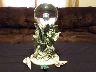 RARE Haunted Large Crystal Ball & Stand - Perfect for Scrying & Fortune Telling 5