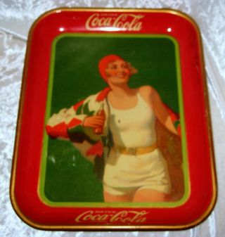 Vintage 1930 Coca Cola Tray By American Art Inc.  In