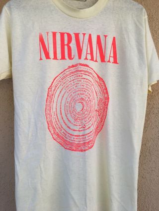 Vintage 1991 Nirvana Vestibule Shirts Very Rare Sub Pop 2