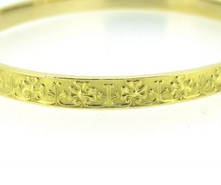 18k Yellow Gold Tiffany & Co.  RARE Bangle Bracelet 7 4