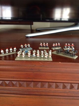 Set Of Vintage Miniature Lead Soldiers: English And Arabian