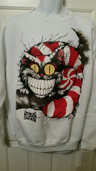 Vintage Alice In Wonderland Cheshire Cat Andazia Sweatshirt Xl