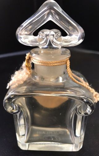 STUNNING 1920s RARE L ' HEURE BLEUE BY GUERLAIN PARIS BACCARAT PERFUME BOTTLE 4IN 4