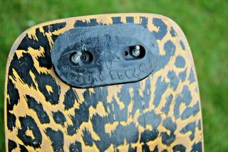 Vintage TONY ALVA Leopard Print Skateboard California Slalom Kryptonics Wheels 8