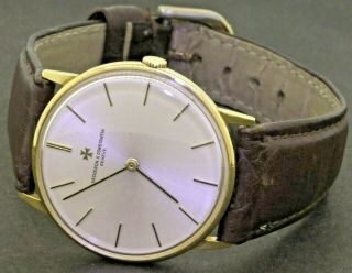 Vacheron & Constantin Vintage 18k Gold Elegant Mechanical Men 