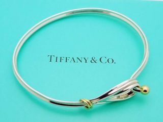 Vintage Tiffany & Co.  6 - 3/4 " Bracelet In Sterling Silver & 18k Gold