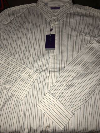 Vintage Polo Ralph Lauren Purple Label Button Up Shirt Size 2xl Xxl $463.  00