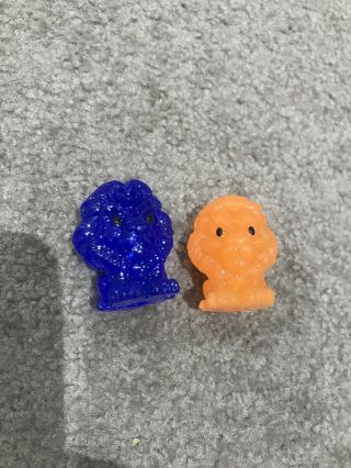 ULTRA RARE BLUE GLITTER MUFASA and SUNSET SIMBA - LION KING Woolworths OOSHIES 2