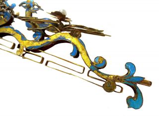 KINGFISHER Feather SILVER Gilt SPOON Dragon PHOENIX 19th CENTURY Chinese 5