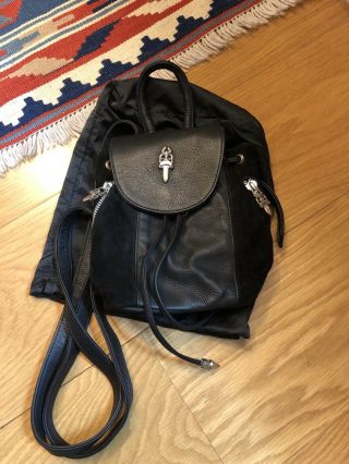 Authentic Chrome Hearts Mini Iggy Backpack Black Dagger Rare With Receipt