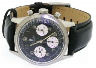 Breitling Co - Pilot 765 Vintage Ss 38mm Chronograph Mechanical Men 