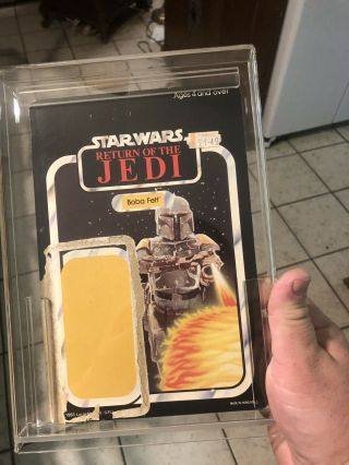 Star Wars Ultra Rare Card Back Boba Fett Vintage Return Of The Jedi Palitoy