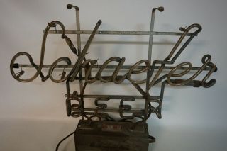 Vintage Schaefer Beer Neon Electric Sign Acme Electric Gas Tube Sign 5