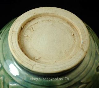 china old hand - made green glaze porcelain hand painted lotus incense burner b02 8