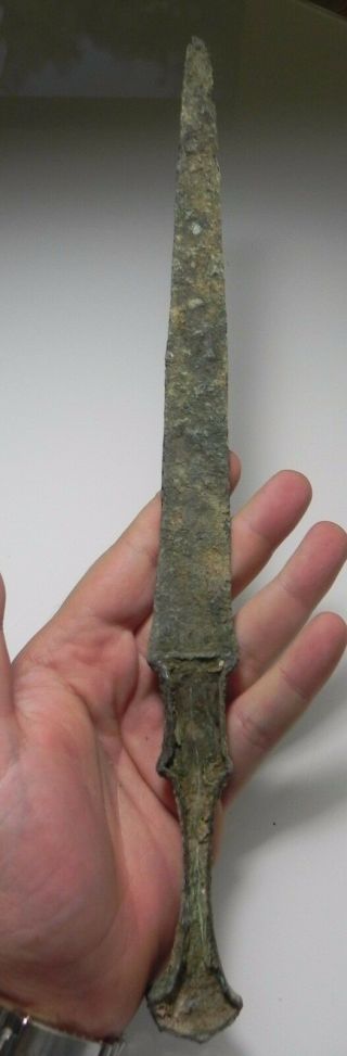 Zurqieh - Over 3000 Years Old Bronze Dagger - 33 Cm,  13 " Long