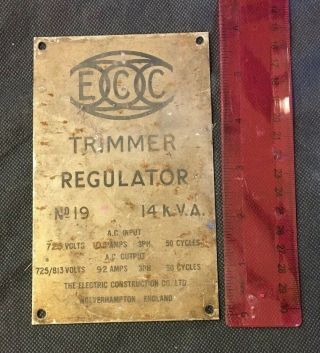 Fantastic Eec Trimmer Regulator N019 Electrial Advertising Sign (d8)