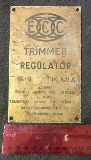 Fantastic EEC Trimmer Regulator N019 Electrial Advertising Sign (D8) 3