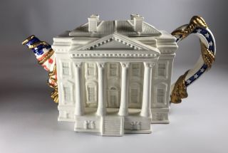Vintage Fitz And Floyd 1993 The White House Limited Edition Teapot