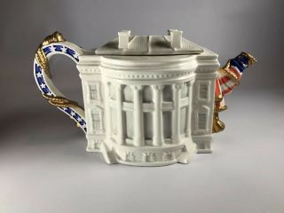 Vintage Fitz and Floyd 1993 The White House Limited Edition Teapot 2