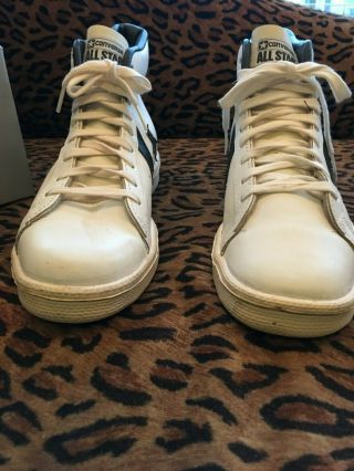 VTG 80 ' S CONVERSE ALL STAR PRO LEATHER HI TOP BASKETBALL SHOES RARE NOS shoes 3