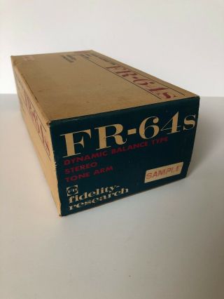 Fidelity Research Tonearm Tone Arm FR - 64s Vintage NIB Sample 10