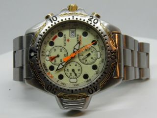 Vintage Citizen Aqualand Diver Promaster 3745 - E 70022 Chronograph Divers Watch