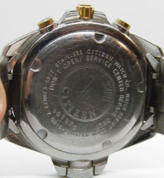 Vintage Citizen Aqualand Diver Promaster 3745 - E 70022 Chronograph Divers Watch 6