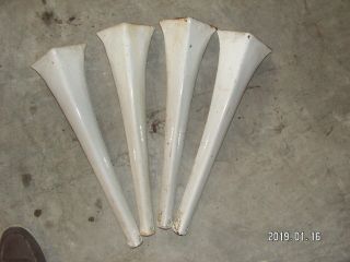 Four Porcelain/iron Legs From A 1920 