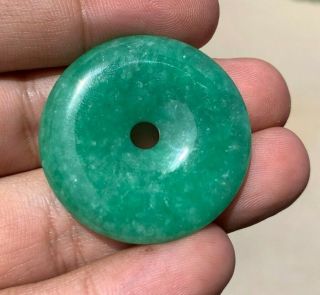 Chinese Antique / Vintage Green Jade Jadeite Stone Pendant