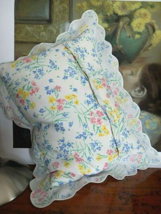 D.  Porthault Vtg Fleurs Des Champs Custom Boudoir Pillow,  Down Insert 10