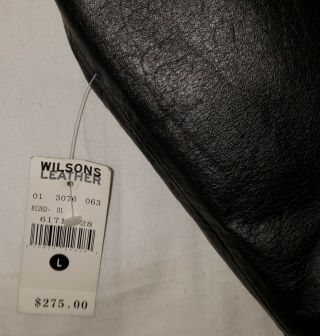 WILSON ' S Men ' s Leather Vintage Retro Striped Leather Jacket 3