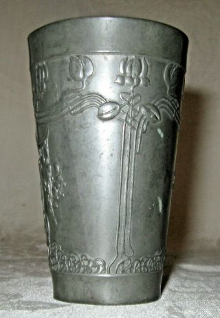 Magnificent Indian Chief Pewter Cup,  Late 1800s - Early 1900s Gesch Germany 2