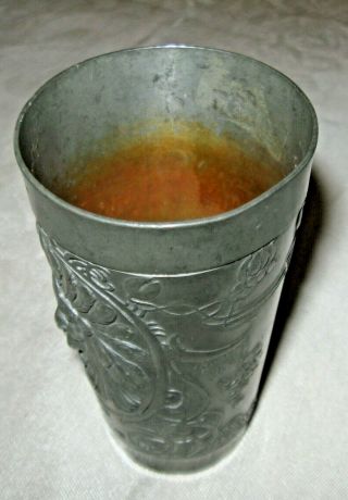 Magnificent Indian Chief Pewter Cup,  Late 1800s - Early 1900s Gesch Germany 5