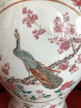 Old Early 20th Cent Chinese porcelain vase Republic Large Qing 10