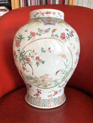Old Early 20th Cent Chinese porcelain vase Republic Large Qing 3