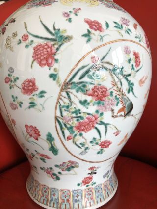 Old Early 20th Cent Chinese porcelain vase Republic Large Qing 5
