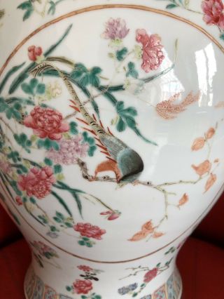 Old Early 20th Cent Chinese porcelain vase Republic Large Qing 6