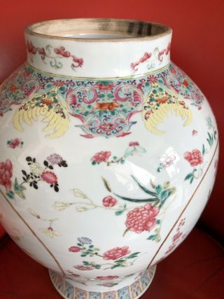 Old Early 20th Cent Chinese porcelain vase Republic Large Qing 8
