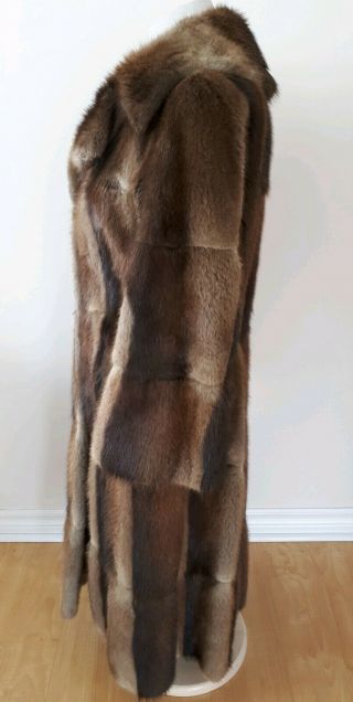 Vintage Mink Fur Coat Womens Small S Full Length Collared Soft Montreal 3