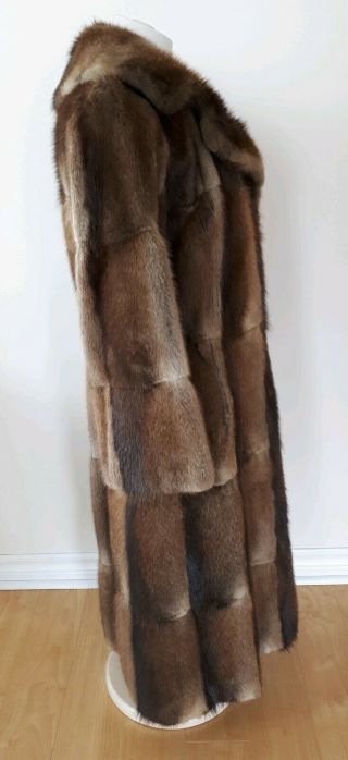 Vintage Mink Fur Coat Womens Small S Full Length Collared Soft Montreal 5