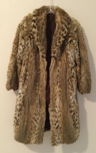 Vintage Full Length Patagonian Lynx Fur Coat
