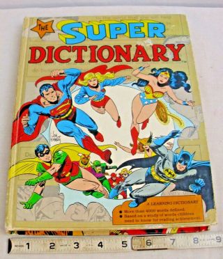 The Dc Comic Hero Dictionary Warner 1978 Batman,  Superman,  Batgirl