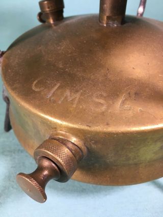 Vintage Brass Primus Camping Stove Marked CIM SA 3