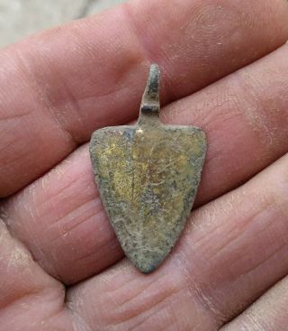 Metal Detecting Find.  Medieval Heraldic Pendant.